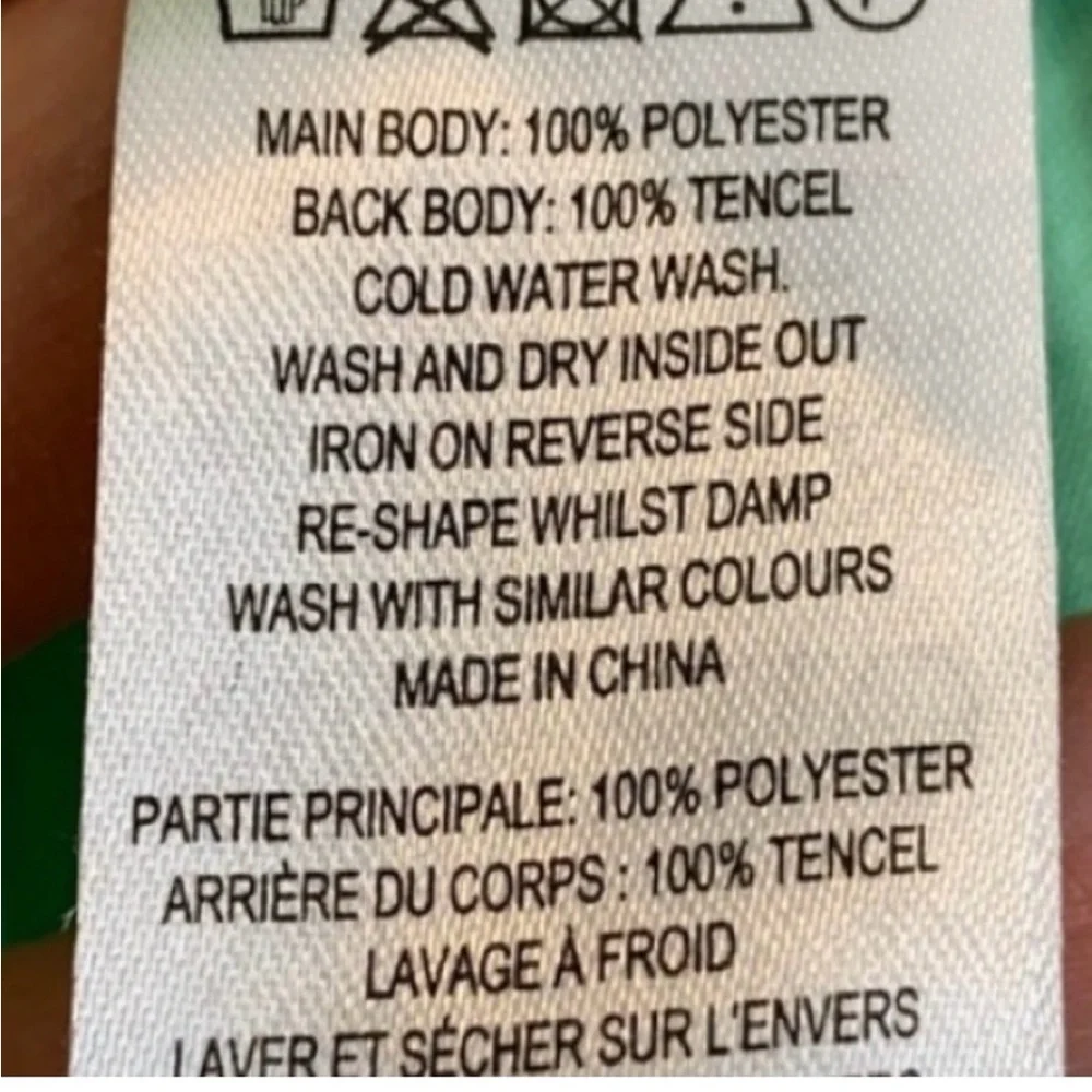 French Connection Blue Tee with Tangerine Accents - Picture 5 of 5